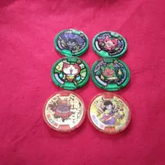 ◆妖怪ウォッチメダル◆ダークニャン,ジパニャン他 , 福吉メダル◆【6枚セット】