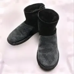 Ngaji スエードショートブーツ　ムートン