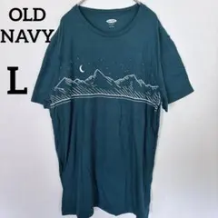 オールドネイビー Tシャツ【L 】グリーン系 イラスト 半袖 トップス 良品のサムネイル