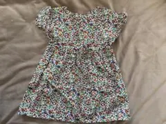 花柄フリル袖ワンピース 80cm