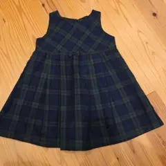 ワンピース　90　入園式　セレモニー　女の子　チェック
