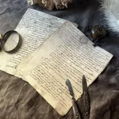 フランスアンティーク リボン装飾 ペンシル レタリングシリーズ ペン軸