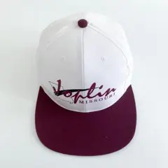 海外古着 プリント 企業物 トラッカーキャップ 帽子 ツートンカラー 白