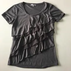 °お値下げ☆ZAZIE デザイン Tシャツ フリル 着心地いいです♪のサムネイル