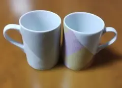 Francfranc幾何学模様のマグカップ2個セット