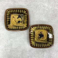 布志名焼　民藝　スリップウェア Vintage Japanese Folk Art: 大鉢 / 布志名焼 - Swimsuit