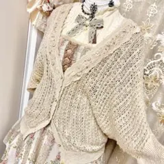 axes femme ドルマンスリーブカーディガン　Y2K 森ガール　姫カジ