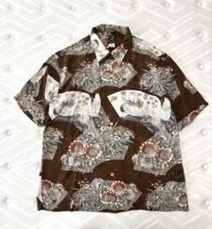 美品！ONIWA SOTO レーヨンアロハシャツ 3L sunsurf 50'sのサムネイル