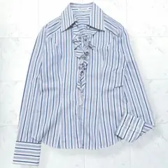 美品 NARACAMICIE フリルストライプシャツ サイズ1*RD1011 - メルカリ