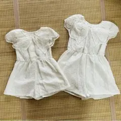 【お揃い】レースロンパース 夏服（100・120）のサムネイル