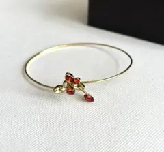 最終値下げ！☆レッド＆イエローストーン ゴールドバングル☆