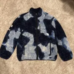 Supreme NorthFace Bleached Denim フリース　S
