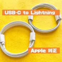 Apple正規品iphone ライトニングケーブル 充電器急速 純正品2本 AA