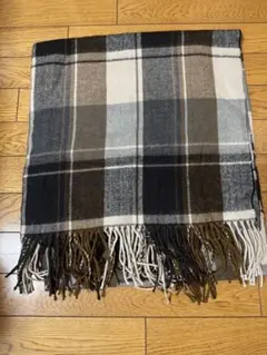 【大判】チェック柄 ストール 70×190 / 厚手マフラー・ひざ掛け・羽織り