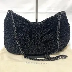 【美品】アンテプリマ チェーン ショルダーバッグ ブラック 付属品付き