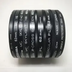 62mm レンズフィルター 9個セットのサムネイル