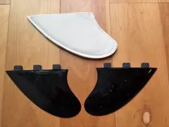 サーフボード用フィン 2枚セット ブラック