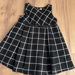 ノースリーブ ワンピース 90cm チェック柄　フォーマル