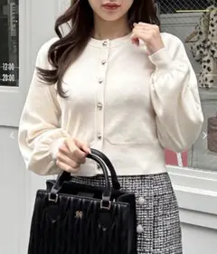 INGNI ハートボタンニットカーディガン