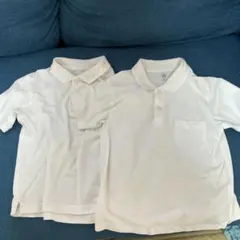 ユニクロ半袖白ポロシャツ 120