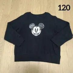 ユニクロ　UNIQLO　トレーナー　ブラック　ミッキーマウス　120cm