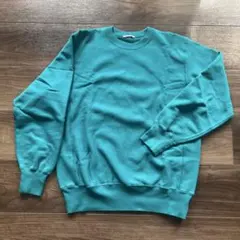 オーラリー　メンズ　スウェット　グリーン