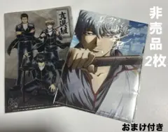 銀魂　非売品　クリアファイル　デコレクション缶バッジ