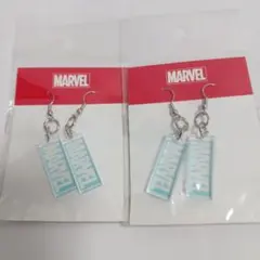 MARVEL マーベル　ロゴ　ピアス　セット