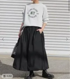 美品】LOWRYS FARM ドット柄 ストレッチサテンスカート Mサイズ - メルカリ