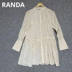 RANDAアイボリー シアーシャツ 長袖のサムネイル