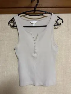 【H&M】タンクトップ ベージュ S