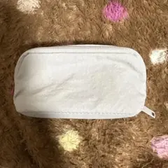 無印良品　リンクルナイロン　大きく開くポーチ
