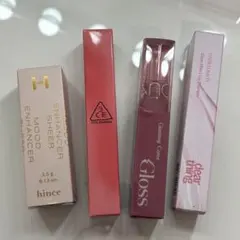 【4点全て新品未使用】韓国コスメ　リップ　まとめ売り　 ティント　グロス
