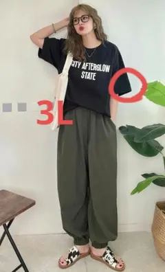 NOOOON × add COLOR ロゴ Tシャツ 3L ブラック しまむら