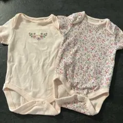 next ネクスト　新生児ロンパース　女の子　2着セット