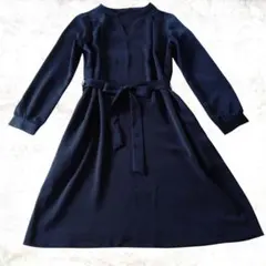 ロッソアーバンリサーチ　ダークネイビー　　タック使い　ワンピースのサムネイル