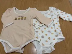 長袖ロンパース 肌着 2枚セット 80 西松屋