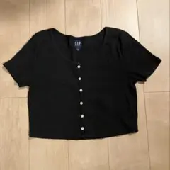 GAP 黒 クロップドTシャツ L