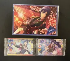 【3点セット】プロジェクトセカイ KAITO アニメイト特典 ウエハース