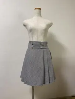 INGNIチェック柄プリーツスカート　フリーサイズ
