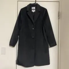 niko and... シングルボタン ロングコート 黒