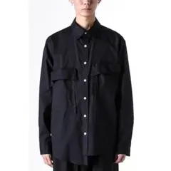 タグ付き】イエナ ウォッシャブル リネン2WAY シャツ ネイビー 25年