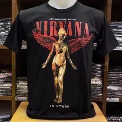 ニルバーナ 28TH ANNIVERSARY Tシャツ Ⅿサイズ ブラック 黒のサムネイル