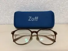 Zoff ブラウンラウンドメガネ 標準サイズ　ZK192001s ブラウン