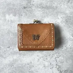 ★極美品★ANNA SUI アナスイ バタフライモチーフ がま口 三つ折財布