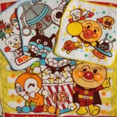アンパンマン　ハンドタオル＆ミニタオル　4枚セット