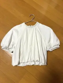 ZARA ハイウエスト　トップス　S パフスリーブ