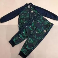 adidas キッズ 迷彩 ジャージセットアップ 100cm