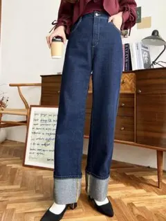 【累計販売枚数4万枚突破！】ロールアップデニムパンツ