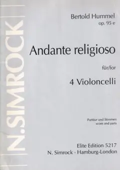 Bertold Hummel／Andante religioso 4 cello